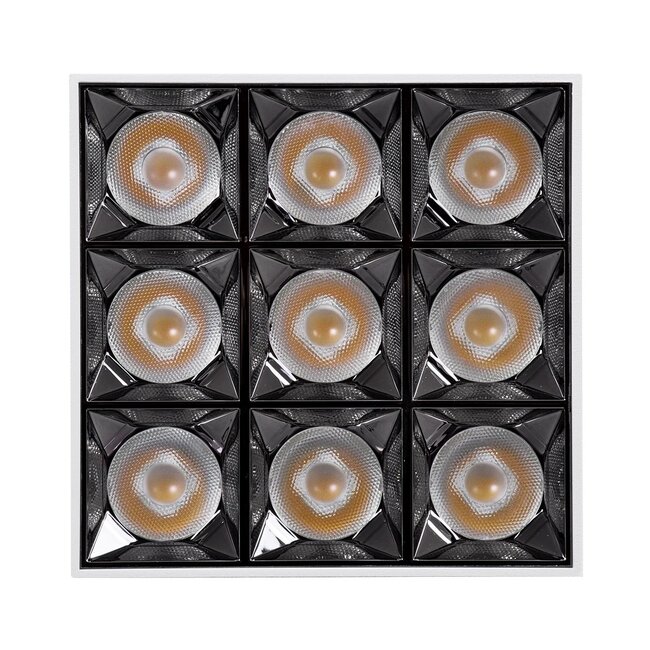 kelvo® LUMINAR KLV-101-0342 Φωτιστικό Downlight Σποτ LED 30W 4200lm 36° AC 220-240V IP20 Φυσικό Λευκό 4500K - Osram SMD Chip & TÜV SÜD Driver - Λευκό Ματ - Μ12 x Π12 x Υ6.6cm - 5 Χρόνια Εγγύηση - 6