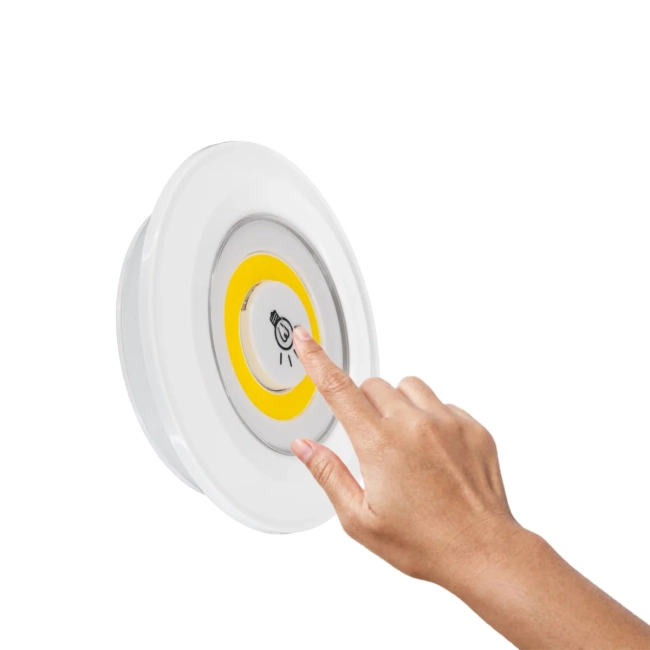 79045 Φωτιστικά Νυκτός Μπαταρίας LED COB 6W 600lm με Timer & Ασύρματο Χειριστήριο RF - ΣΕΤ 3 Τεμαχίων Θερμό Λευκό 3000K - 5