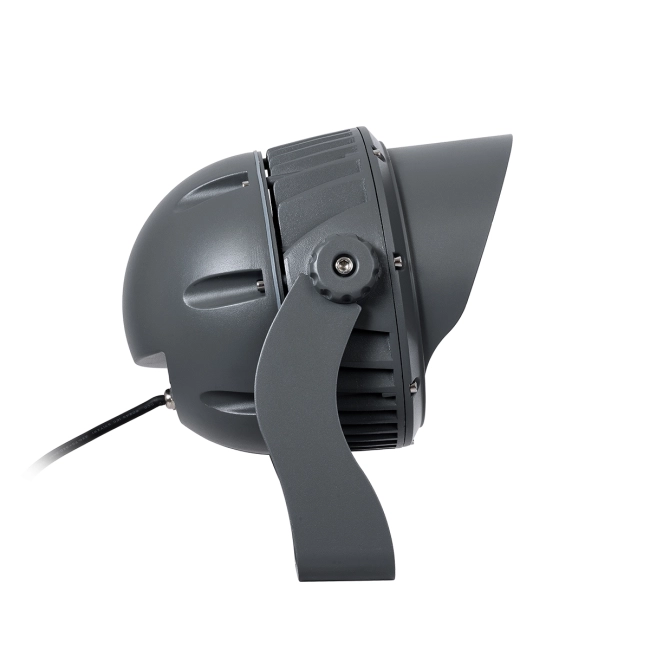 FLOODIMO 90745 Προβολέας Σποτ Wall Washer με Αντιθαμβωτική Γρίλια LED 54W 4320lm 10° DC 24V Αδιάβροχο IP67 Πολύχρωμο RGBW Dimmable DMX512 - Bridgelux SMD Chip - Γκρι Ανθρακί - Μ26 x Π28 x Υ35cm - 3 Χρόνια Εγγύηση