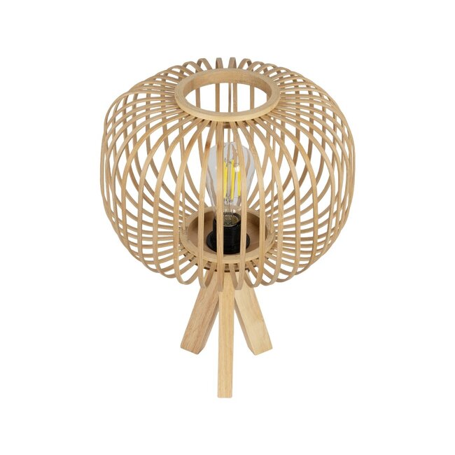 CHORD 01990 Boho Επιτραπέζιο Φωτιστικό Πορτατίφ με Ντουί 1 x E27 AC 220-240V IP20 - Μπεζ - Μ31 x Π31 x Υ43cm - 5