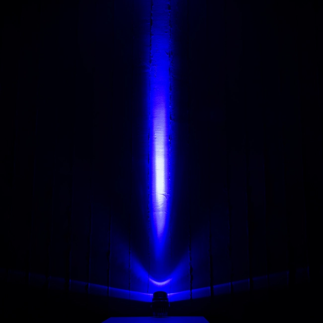SPOTXENIA 90634 Σποτ Φωτισμου με Αντιθαμβωτική Γρίλια LED 16W 1360lm 3° DC 24V Αδιάβροχο IP65 Μπλε Dimmable - Bridgelux COB Chip - Σφυρήλατο Γκρι Ανθρακί - Μ9 x Π9 x Υ12cm - 3 Χρόνια Εγγύηση - 11