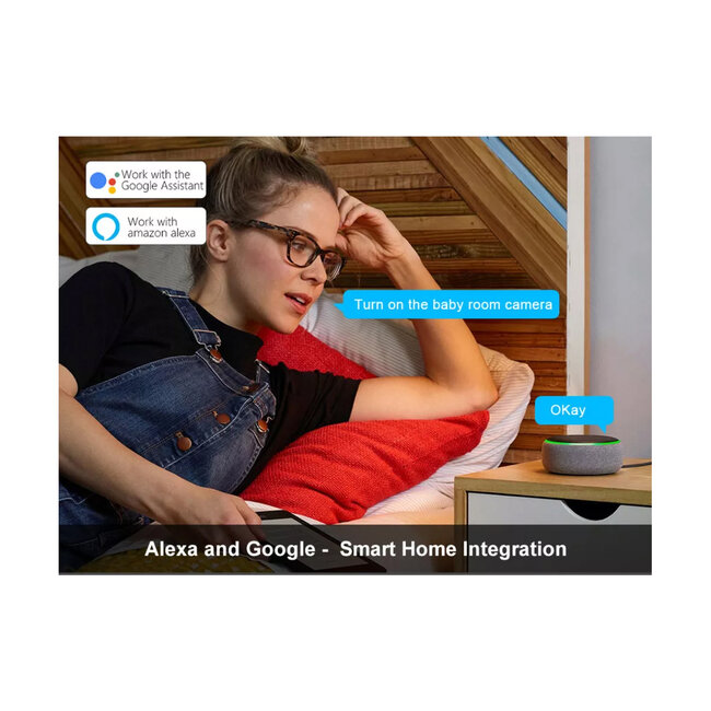 86007 Rechargeable Table Camera WiFi HD 1080P 160° 1500mAh Two Way Audio Motion Detection & Digital Clock - Επαναφορτιζόμενη Επιτραπέζια Κάμερα WiFi HD 1080P 160° 1500mAh Διπλή Κατέυθυνση Ομιλίας Ανιχνευτή Κίνησης & Ψηφιακό Ρολόι - Ροζ - 22