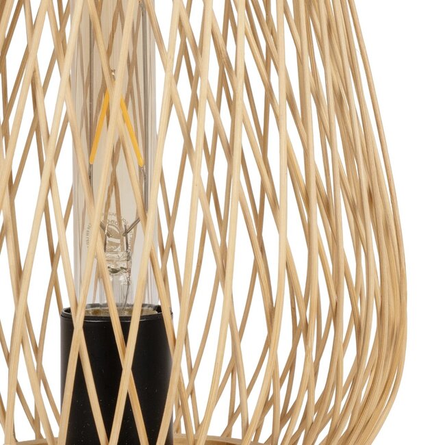 ARIDA 01982 Boho Επιτραπέζιο Φωτιστικό Πορτατίφ με Ντουί 1 x E27 AC 220-240V IP20 - Μπεζ - Μ20 x Π20 x Υ38.5cm - 7