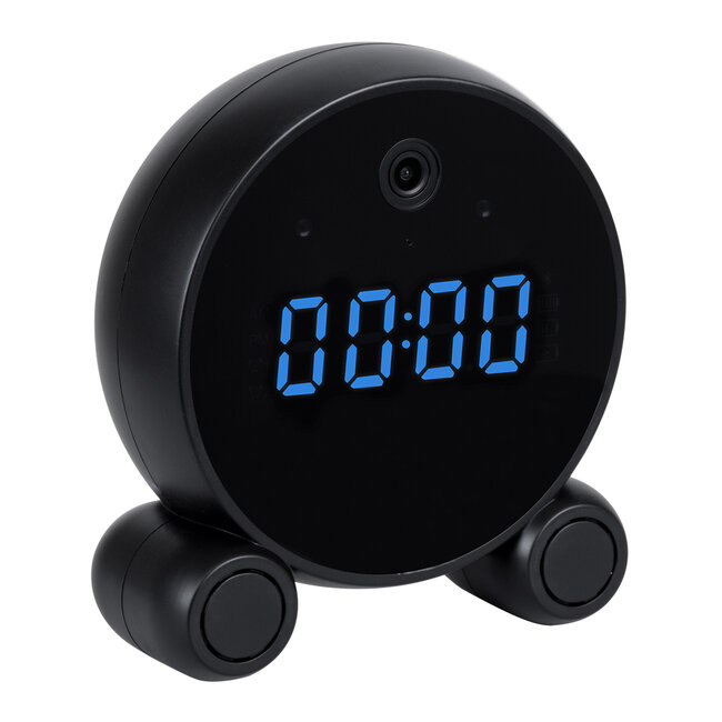 86016 Rechargeable Table Camera 2MP WiFi HD 1080P 120° 5000mAh Two Way Audio Motion Detection & Digital Clock - Επαναφορτιζόμενη Επιτραπέζια Κάμερα 2MP WiFi HD 1080P 120° 5000mAh Διπλή Κατέυθυνση Ομιλίας Ανιχνευτή Κίνησης Ψηφιακό Ρολόι - Μαύρο - 3