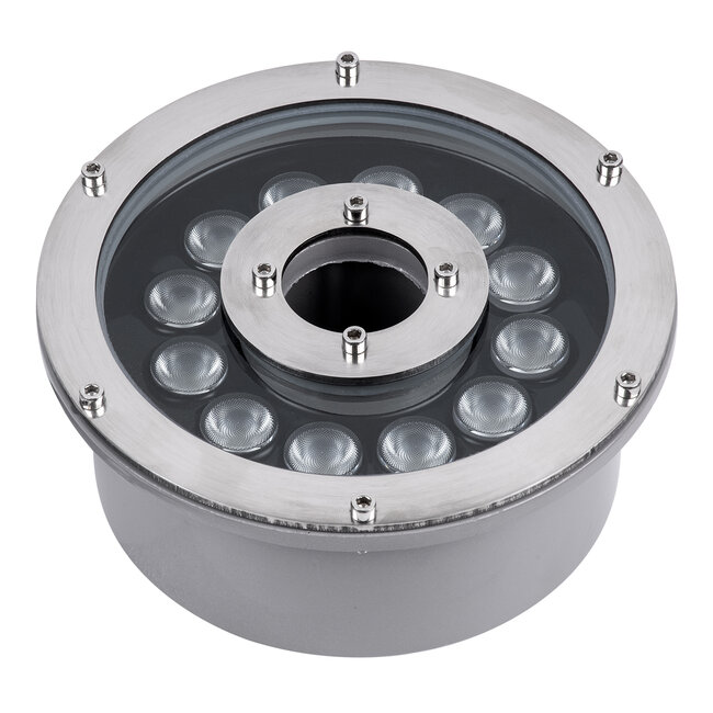 UNDERWATER-FINA 90675 Υποβρύχιο Φωτιστικό Σποτ Ειδικό για Σιντριβάνια LED 9W 945lm 30° DC 24V Αδιάβροχο IP68 Φ16 x Υ8cm Πολύχρωμο RGBW DMX512 - Ανοξείδωτο Ατσάλι - 3 Years Warranty