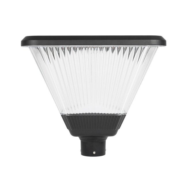 TOPIS GLB-103-0021 Φωτιστικό Κεφαλής Post Top Πλατείας/Πάρκου/Κήπου LED 50W 4500lm 360° AC 220-240V Αδιάβροχο IP65 Θερμό Λευκό 2700K - Sanan SMD Chip - Μαύρο Ματ - Μ45 x Π45 x Υ40cm - 3 Χρόνια Εγγύηση - 7