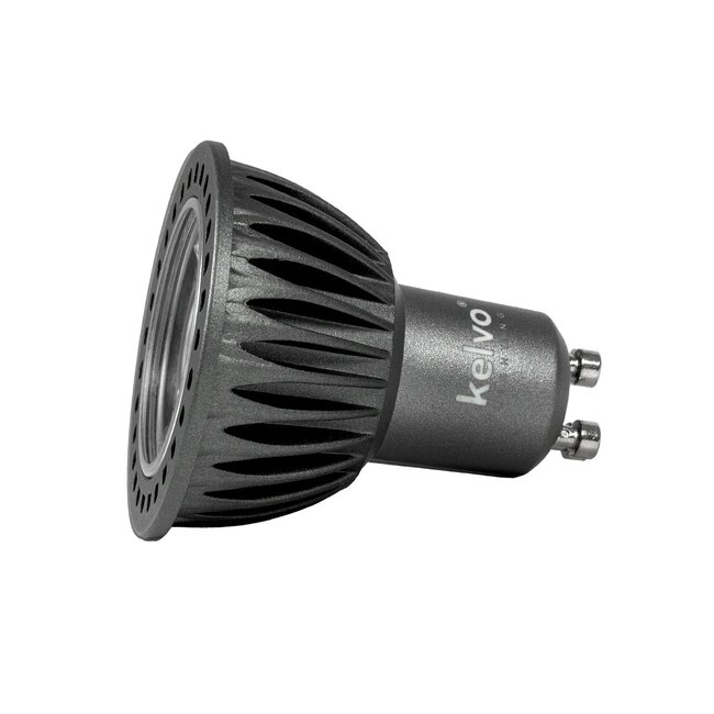 kelvo® KYRON DTW 15° KLV-103-0012 Σποτ GU10 MR16 LED 7W 770lm CRI (Ra) ≥ 90 15° AC 220-240V IP20 Θερμό Λευκό Dimmable με λειτουργία Dim-to-Warm 3000K→1800K - Bridgelux COB Chip - Γκρι Ανθρακί Ματ - Μ5 x Π5 x Υ5.7cm - 3 Χρόνια Εγγύηση - 6