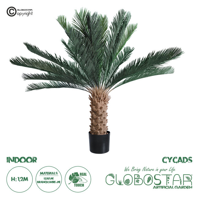 Artificial Garden CYCADS 20022 Τεχνητό Διακοσμητικό Φυτό Αρωματική Κύκας Υ120cm