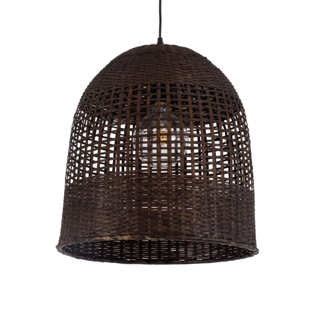  BORA-BORA 01736 Boho Κρεμαστό Φωτιστικό Οροφής με Ντουί 1 x E27 AC 220-240V IP20 - Καφέ - Μ42 x Π42 x Y44cm - 2