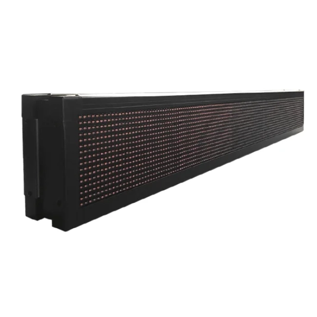 DISPLAY 90311 Κυλιόμενη Ψηφιακή Επιγραφή Διπλής Όψης 160x16cm P10 160x16 Pixel LED 250W AC 220-240V Αδιάβροχο IP65 Κόκκινο - WiFi Control μέσω FK APP - Αισθητήρας Θερμοκρασίας & Υγρασίας - Μ168 x Π12 x Υ24cm - 2 Χρόνια Εγγύηση
