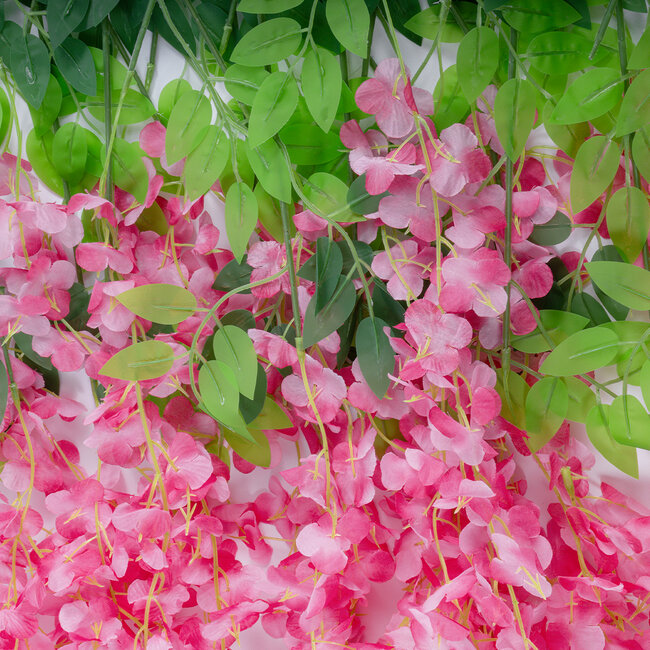 Artificial Garden HOT PINK WISTERIA FLOWER BRANCH 21512 Σετ 12 Τεχνητά Διακοσμητικά κλαδιά Βιστέριας Έντονο Ροζ Φ45 x Υ120cm - 4