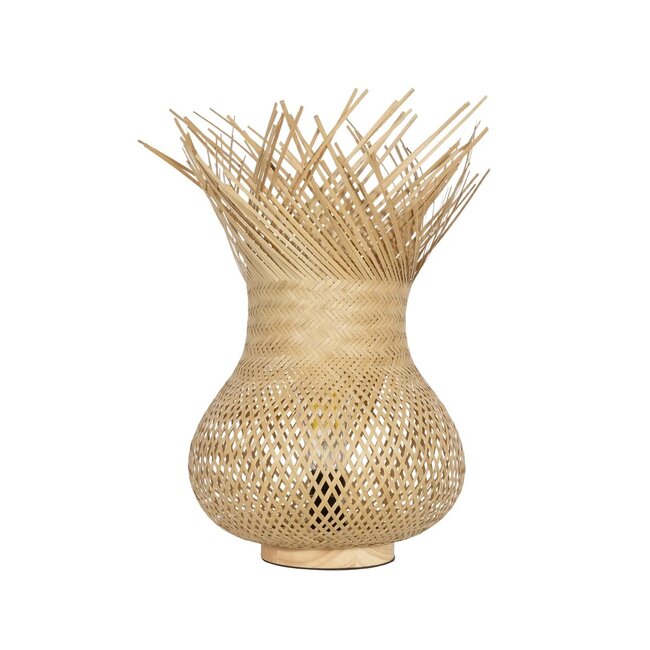 FARAH 01980 Boho Επιτραπέζιο Φωτιστικό Πορτατίφ με Ντουί 1 x E27 AC 220-240V IP20 - Μπεζ - Μ30 x Π30 x Υ46cm - 3