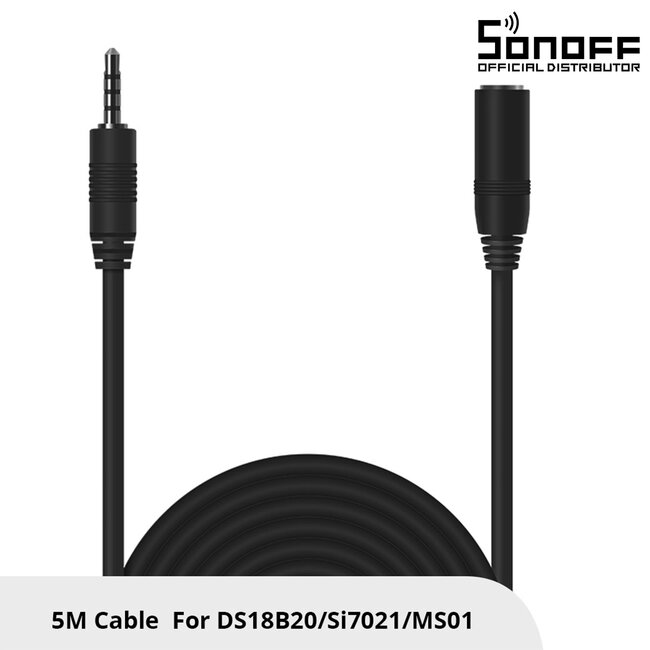 80038 SONOFF AL560-R2 - 5M Sensor Extension Cable for DS18B20 & Si7021 & MS01 Models