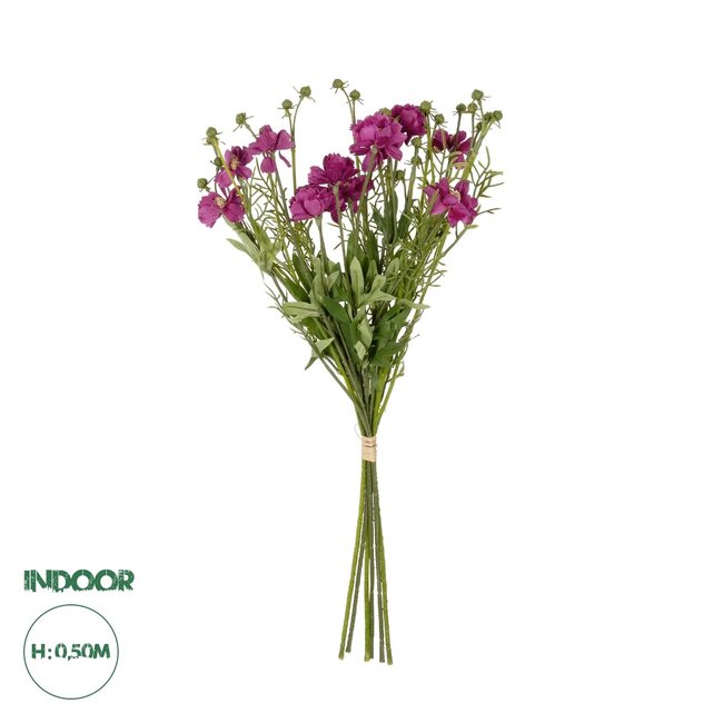 Artificial Garden PURPLE CHRYSANTHEMUM BOUQUET 21329 Τεχνητό Διακοσμητικό Μπουκέτο Μωβ Χρυσάνθεμο Y50cm