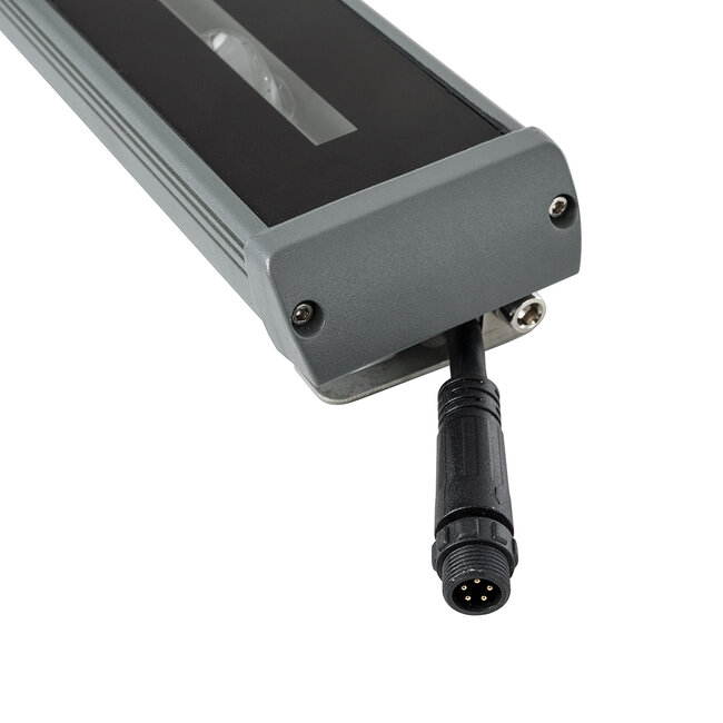 WINDOWRAFI 90729 Φωτιστικό Ανάδειξης Παραθύρων LED 18W 1440lm 8° x 180° DC 24V Αδιάβροχο IP67 Πολύχρωμο RGBW Dimmable DMX512 - CREE XPE Chip - Γκρι Ανθρακί - Μ30.5 x Π6.7 x Υ4.5cm - 3 Χρόνια Εγγύηση - 10