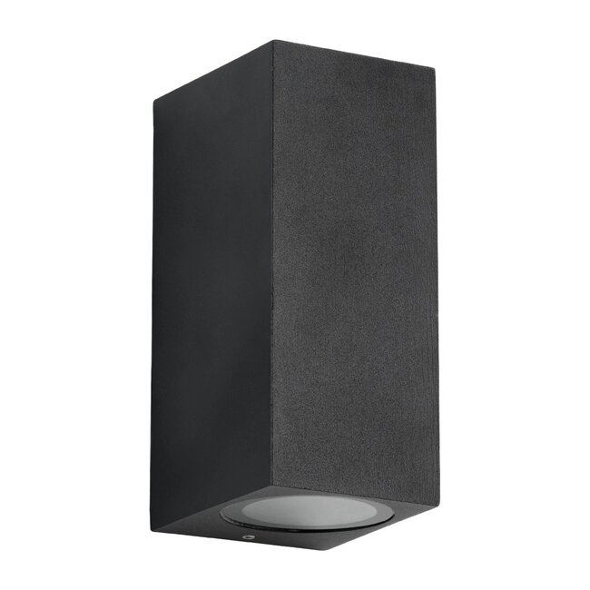 kelvo® BURANO KLV-101-0021 Φωτιστικό Τοίχου / Απλίκα για 2 Λάμπες MR16 με Ντουί GU10 AC 220-240V Αδιάβροχο IP65 - Μαύρο Ματ - Μ8 x Π8 x Υ15cm kelvo® BURANO KLV-101-0021 Φωτιστικό Τοίχου / Απλίκα για 2 Λάμπες MR16 με Ντουί GU10 AC 220-240V Αδιάβροχο IP65 - Μαύρο Ματ - Μ8 x Π8 x Υ15cm