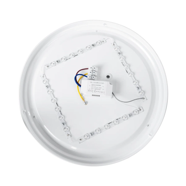  CELANO 61010 Φωτιστικό Πλαφονιέρα Οροφής LED 30W 2700lm 120° AC 220-240V Αδιάβροχο IP54 Θερμό Λευκό 2700K - Lumileds SMD Chip - Λευκό Γαλακτερό - Μ33 x Π33 x Υ6cm - 3 Χρόνια Εγγύηση - 7