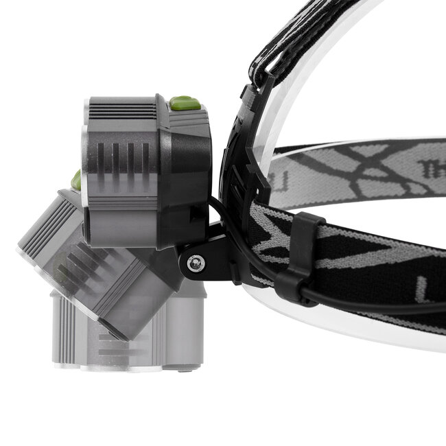 79058 Φακός Κεφαλής Επαναφορτιζόμενος LED CREE XML2-T6 Chip 50 Watt 5000lm με 2 x 18650 Μπαταρίες 5200mAh Ψυχρό Λευκό 6000K - 8