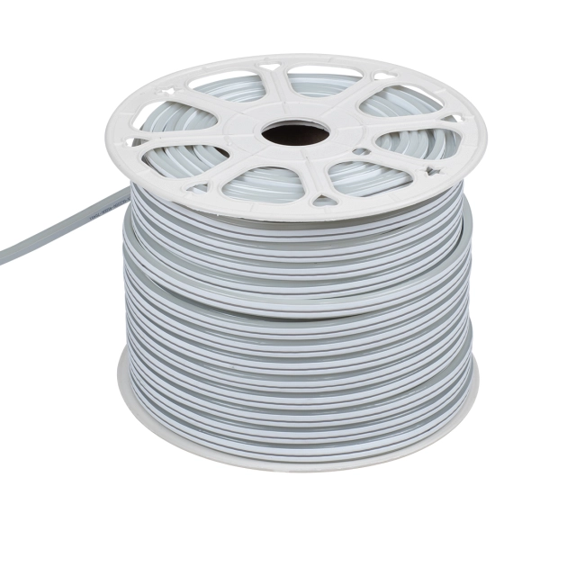 70492 DOUBLE-SIDED 120°+120° Degree Neon Flex Epistar LED SMD 2835 1m 12W/m 120LED/m 1248lm/m 120°+120° DC 230V Αδιάβροχη IP68 Θερμό Λευκό 3000K Dimmable - 4