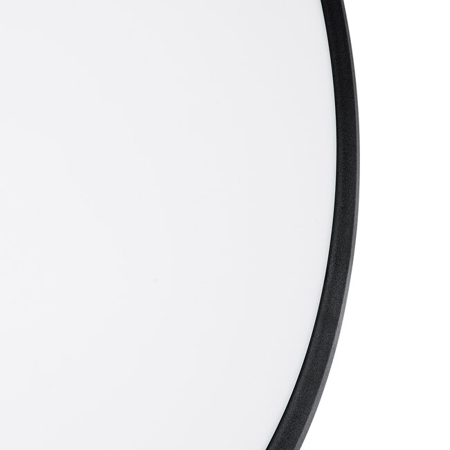 TUFFIN 60997 Πλαφονιέρα Οροφής LED 24W 2640lm 120° AC 220-240V Αδιάβροχη IP54 Φ30 x Υ6.5cm Φυσικό Λευκό 4500K - Μαύρο - Bridgelux Chips - 3 Years Warranty - 7