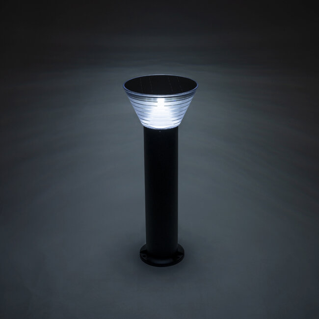 VEGGIE 90550 Φωτιστικό Κήπου - Κολωνάκι Αρχιτεκτονικού Φωτισμού Εξωτερικού Χώρου Μονόφωτο 1 x E27 AC 220-240V - Αδιάβροχο IP65 - Σώμα Αλουμινίου & ABS - Φ23 x Υ60cm - Μαύρο - 2 Χρόνια Εγγύηση