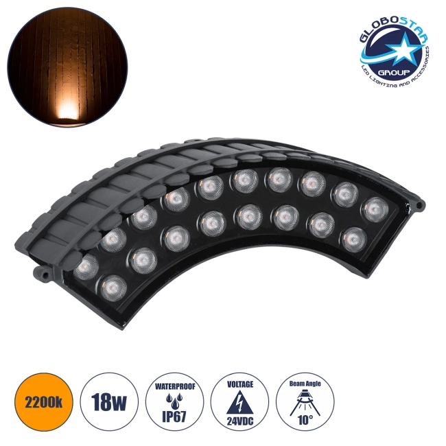TREELIGHT-JINA 90698 Κυρτή Μπάρα Φωτισμού Wall Washer με Αντιθαμβωτική Γρίλια Ειδική για Φυτά - Δέντρα LED 18W 1530lm 10° DC 24V Αδιάβροχο IP67 Μ29 x Π11 x Υ10.5cm Αρχιτεκτονικό Πορτοκαλί 2200K - Γκρι Ανθρακί - 3 Χρόνια Εγγύηση TREELIGHT-JINA 90698 Κυρτή Μπάρα Φωτισμού Wall Washer με Αντιθαμβωτική Γρίλια Ειδική για Φυτά - Δέντρα LED 18W 1530lm 10° DC 24V Αδιάβροχο IP67 Μ29 x Π11 x Υ10.5cm Αρχιτεκτονικό Πορτοκαλί 2200K - Γκρι Ανθρακί - 3 Χρόνια Εγγύηση