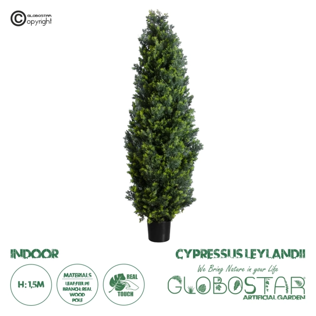 Artificial Garden CYPRESSUS LEYLANDII 20155 Τεχνητό Διακοσμητικό Φυτό Κυπαρίσσι Λέιλαντ Υ150cm