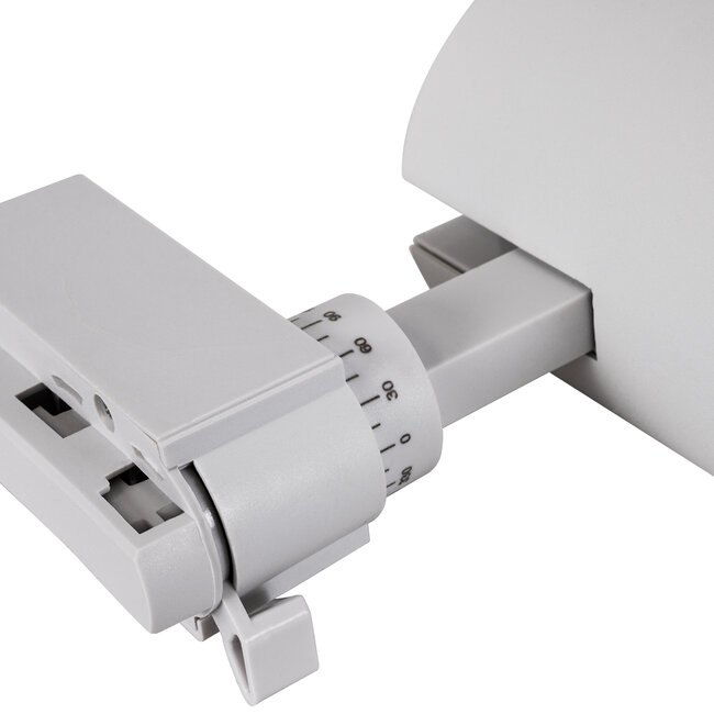 LUGANO 60812 Μονοφασικό Φωτιστικό Σποτ Ράγας LED 30W 3900lm 36° Acrylic HQ LENS AC 220-240V IP20 Φ7.5 x Υ22.7cm Ψυχρό Λευκό 6000K - EUROTRACKSystem 1L+1N - Λευκό - Bridgelux Chip - TÜV Certified Driver - 5 Χρόνια Εγγύηση - 9