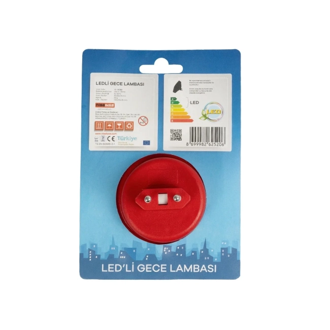KIDDO 202-0006 Παιδικό Φωτιστικό Νυκτός LED 1W 95lm 360° AC220-240V IP20 Ψυχρό Λευκό 6000K -Μ5.5 x Π5.5 x Υ8cm - 2 Χρόνια Εγγύηση - 8