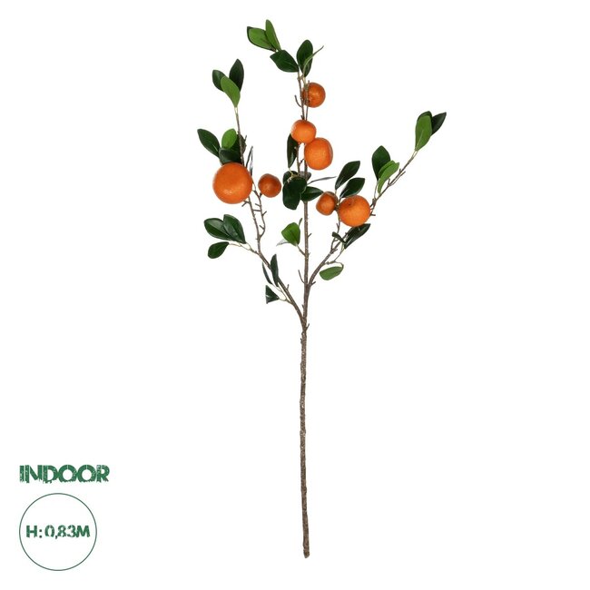 Artificial Garden ORANGE FRUIT BRANCH 21435 Τεχνητό Διακοσμητικό Κλαδί Πορτακαλιά Y83cm