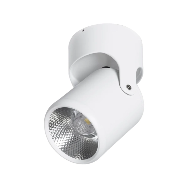 DETRONIC 60500 Επιφανειακό Κινούμενο Spot Downlight LED 10W 1350lm 24° AC 220-240V IP20 Φ9cm x Υ16cm - Στρόγγυλο - Λευκό - Ψυχρό Λευκό 6000K - Bridgelux COB - TÜV Certified Driver - 5 Χρόνια Εγγύηση DETRONIC 60500 Επιφανειακό Κινούμενο Spot Downlight LED 10W 1350lm 24° AC 220-240V IP20 Φ9cm x Υ16cm - Στρόγγυλο - Λευκό - Ψυχρό Λευκό 6000K - Bridgelux COB - TÜV Certified Driver - 5 Χρόνια Εγγύηση