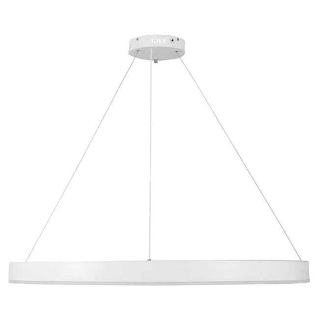 kelvo® VENOM KLV-101-0194 Κρεμαστό Φωτιστικό Οροφής LED 75W 7500lm 120° AC 220-240V IP20 Ρυθμιζόμενο Λευκό CCT με Χειριστήριο από 2700K έως 6000K Dimmable - Lumileds SMD Chip - Λευκό Ματ - Μ100 x Π100 x Υ6.5cm - 3 Χρόνια Εγγύηση - 4