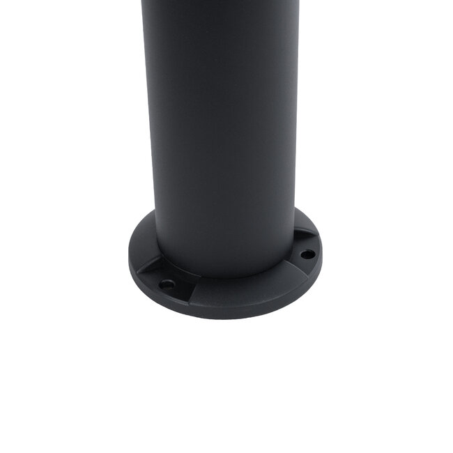SOLARDIS 90523 LED Solar Bollard Light Κολωνάκι Κήπου Εξωτερικού Χώρου 10W 180lm 120° με Ενσωματωμένο Φωτοβολταϊκό Panel 6V 5W & Επαναφορτιζόμενη Μπαταρία Li-ion 3.2V 6000mAh με Αισθητήρα Ημέρας-Νύχτας - Αδιάβροχο IP65 Φ24 x Υ88cm Ψυχρό Λευκό 6000K - 9
