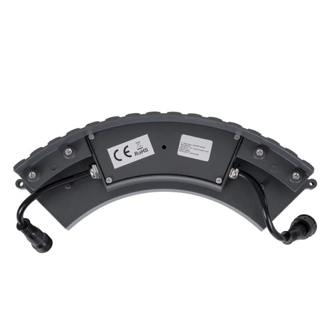 TREELIGHT-JINA 90695 Κυρτή Μπάρα Φωτισμού Wall Washer με Αντιθαμβωτική Γρίλια Ειδική για Φυτά - Δέντρα LED 18W 1530lm 10° DC 24V Αδιάβροχο IP67 L29 x W11 x H10.5cm RGBW DMX512 - Γκρι Ανθρακί - 3 Years Warranty - 6