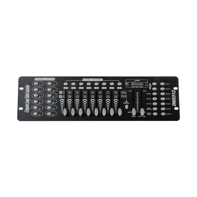 73493 DMX 192 Channel Fader Console - Κονσόλα Φωτισμού 192 Καναλιών DMX AC 100-240V - IP20 Μ48 x Π13.5 x Υ7cm - 2 Χρόνια Εγγύηση