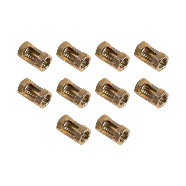 PIPEADAPT 79595 Μεταλλικός DIY Σύνδεσμος για Ολόπασους Σωλήνες Φωτιστικών - Μ1.3 x Π1.3 x Υ2.5cm - Πακέτο 10 Τεμαχίων