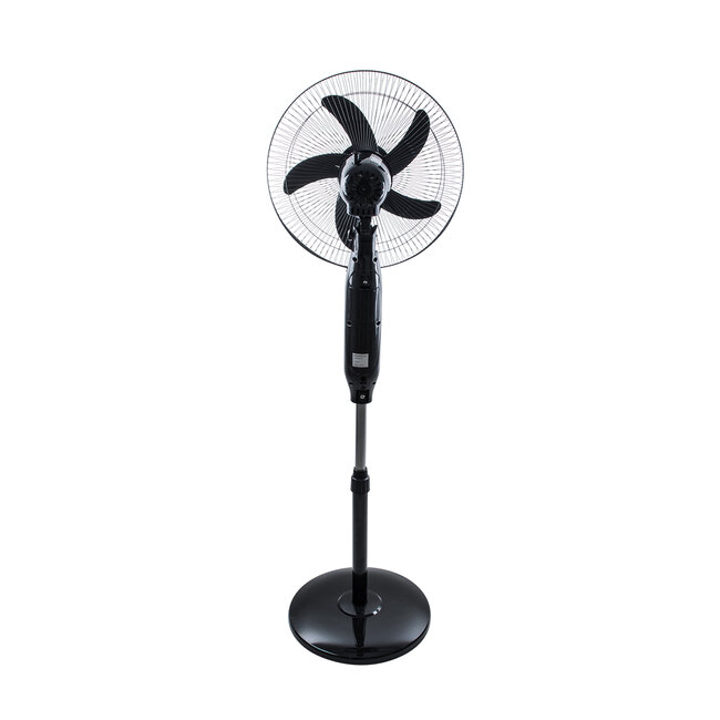 SOLARE-FAN 85358 Solar Fan Αυτόνομος Ηλιακός Επιδαπέδιος Ανεμιστήρας 25W 2 Λειτουργιών Ρεύματος με AC 220-240V ή με Φωτοβολταϊκό Panel 9V 15W & Επαναφορτιζόμενη Μπαταρία Li-ion 7.4V 6000mAh - 12 Ταχύτητες - Ασύρματο Χειριστήριο - Ενσωματωμένο USB 2.0 Charger Συσκευών - IP20 - Μ44 x Π37.5  - 5
