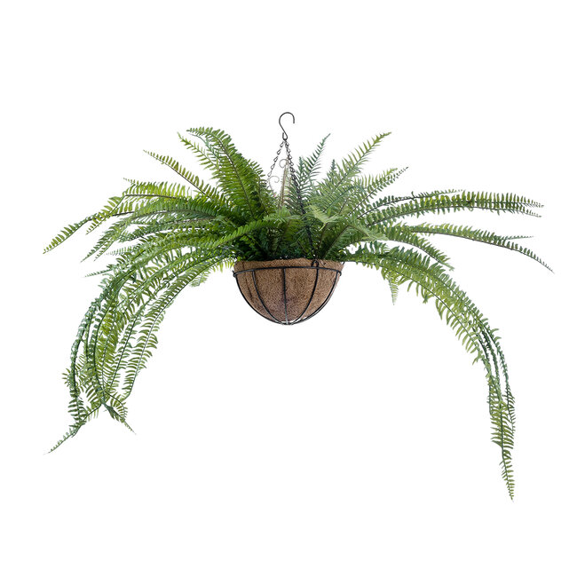 Artificial Garden FERN HANGING PLANT 20624 Τεχνητό Κρεμαστό Διακοσμητικό Φυτό Φτέρης Y90cm