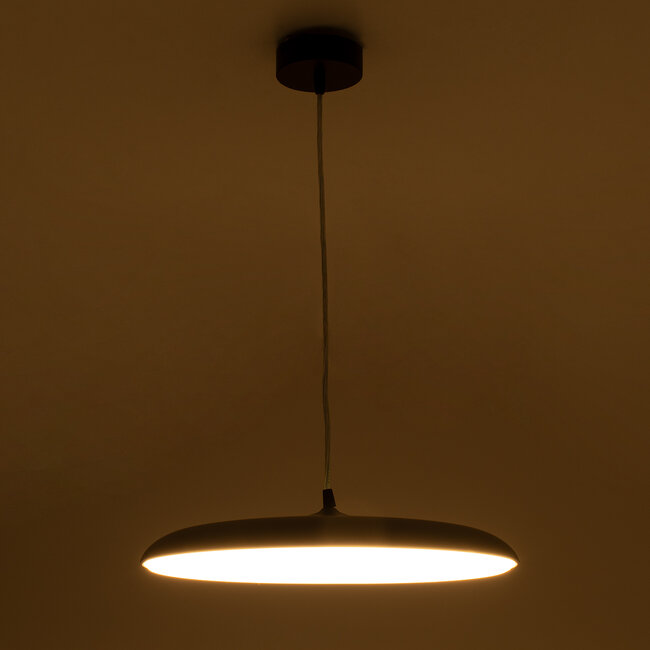 BARON 61256 Κρεμαστή Πλαφονιέρα Οροφής LED CCT 24W 2880lm 120° AC 220-240V - Εναλλαγή Φωτισμού μέσω Διακόπτη On/Off All In One Ψυχρό 6000k+Φυσικό 4500k+Θερμό 2700k Φ40 x Υ10cm - Χάλκινο Πλατίνα - 8