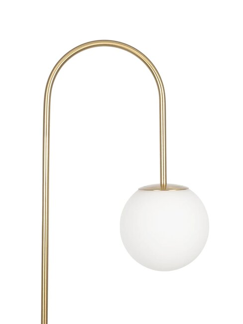 kelvo® CORDELIA KLV-102-0006 Επιδαπέδιο Φωτιστικό για Λάμπα με Ντουί 1 x E27 AC 220-240V IP20 - Μαύρο Ματ & Σατινέ Χρυσό Βούρτσας - Μ38 x Π30 x Υ180cm - 5