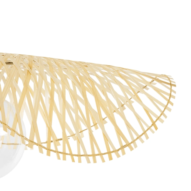  MELEMELE 01840 Boho Κρεμαστό Φωτιστικό Οροφής με Ντουί 1 x E27 AC 220-240V IP20 - Μπεζ - Μ50 x Π50 x Υ7cm - 8