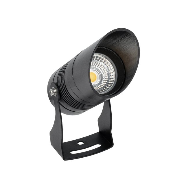 GARDO GLB-103-0025 Φωτιστικό Σποτ για Φυτά - Δέντρα με Βάση Κήπου / Καρφωτό LED 10W 900lm 24° DC 24V Αδιάβροχο IP65 Θερμό Λευκό 2700K - Sanan SMD Chip - Μαύρο Ματ - Μ5 x Π5 x Υ18cm - 3 Χρόνια Εγγύηση - 3