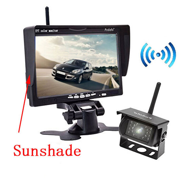 86030 WiFi Έγχρωμη Κάμερα 720p CMOS HD Οπισθοπορείας Αυτοκινήτου-Φορτηγού DC 12-24V 170° με Οθόνη 7 - 10