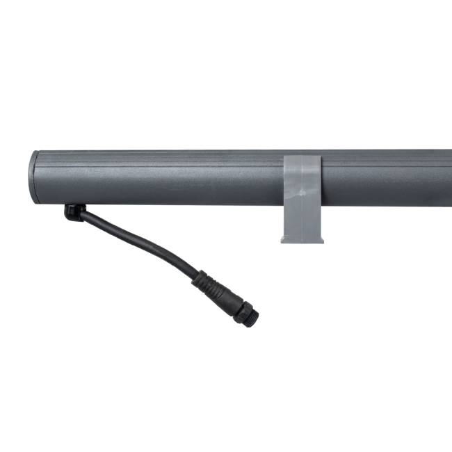 WASHERPANDA 90579 Μπάρα Φωτισμού Wall Washer LED 18W 1980lm 15° DC 24V Αδιάβροχο IP67 Θερμό Λευκό 2700K Dimmable - Bridgelux SMD Chip - Γκρι Ανθρακί - Μ100 x Π4 x Υ3.5cm - 3 Χρόνια Εγγύηση - 7