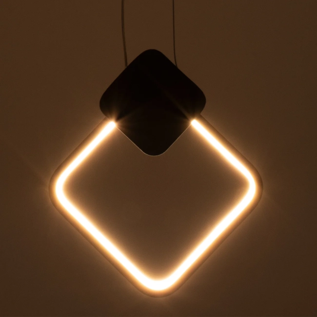  MARY 61082 Μοντέρνο Κρεμαστό Φωτιστικό Οροφής LED 12W 1440lm 300° AC 220-240V IP20 Ρυθμιζόμενο Λευκό CCT με On/Off 2700K/4500K/6000K - Lumileds SMD Chip - Μαύρο - Μ20 x Π2.3 x Υ28.5cm - 3 Χρόνια Εγγύηση - 9