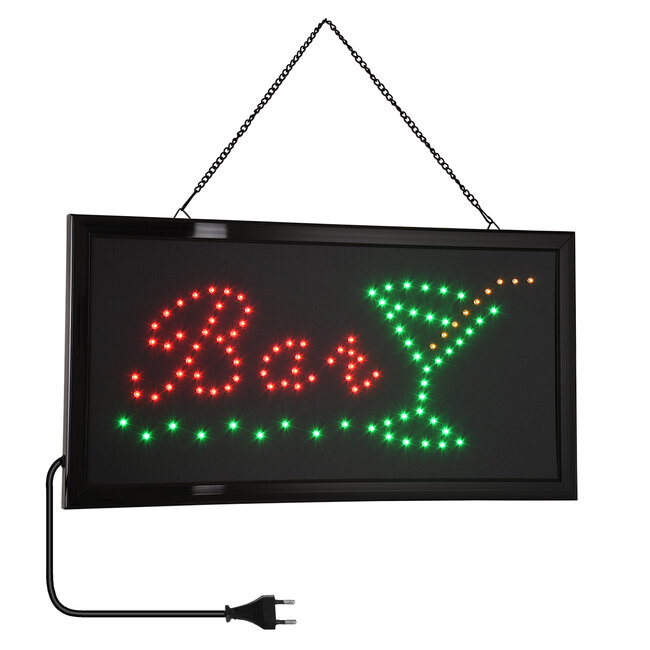 75690 Φωτιστικό Ταμπέλα LED Σήμανσης BAR WITH COCTAIL με Πρίζα AC 230V Μ48xΠ25xΥ2cm 75690 Φωτιστικό Ταμπέλα LED Σήμανσης BAR WITH COCTAIL με Πρίζα AC 230V Μ48xΠ25xΥ2cm