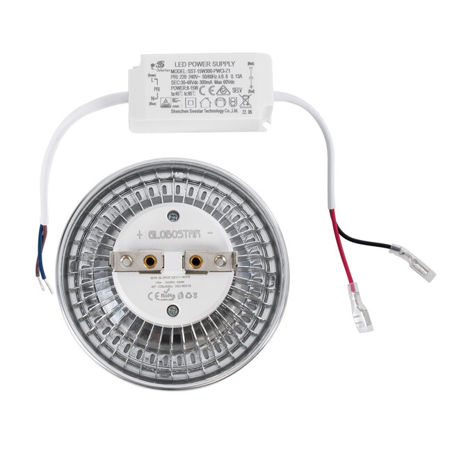 DARKO 60378 Σποτ LED Indirect Anti-Glare AR111 14W 1694lm 40° AC 220-240V IP20 Φ11.1 x Υ6.6cm Ψυχρό Λευκό 6000K - Bridgelux High Lumen COB Gen2 - TÜV Certified Driver - 5 Years Warranty - 6