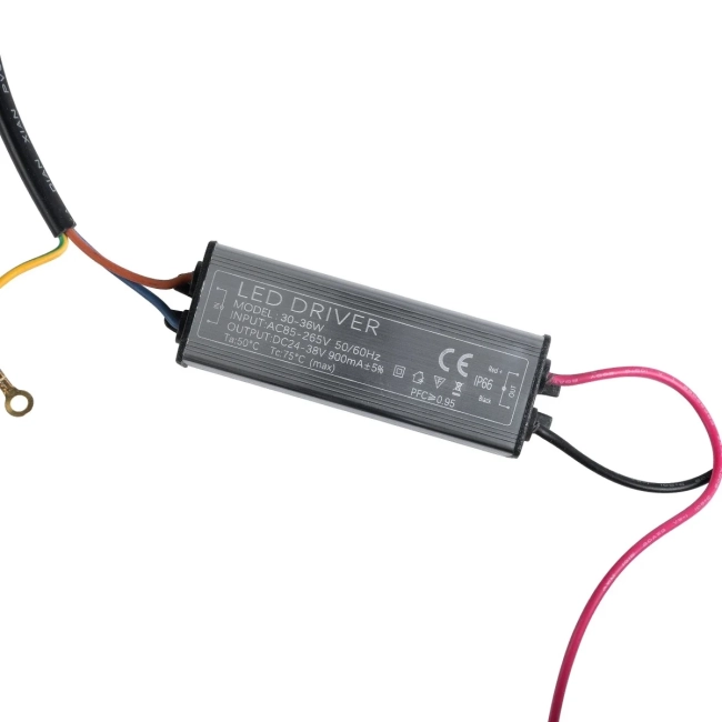  73781 Μετασχηματιστής Προβολέα LED 30W IN 230V OUT 900mA DC 0.95PF  Μ10 x Π3 x2.2 73781 - 4