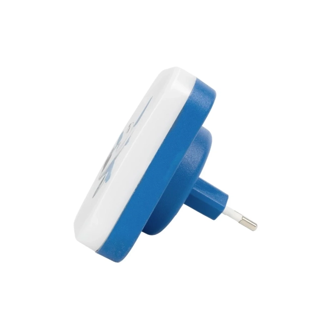 KIDDO 202-0003 Παιδικό Φωτιστικό Νυκτός LED 1W 95lm 360° AC220-240V IP20 Ψυχρό Λευκό 6000K - Μ5.5 x Π5.5 x Υ8cm - 2 Χρόνια Εγγύηση - 4