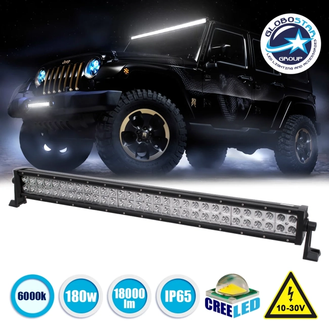 85463 PRO Series Μπάρα Ίσια - Straight για Αυτοκίνητα & Φορτηγά LED CREE XBD 180W 18000lm DC 10-30V Αδιάβροχη IP65 Ψυχρό Λευκό 6000K